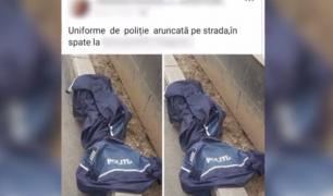 Doi oameni ai străzii se plimbau deghizaţi în poliţişti, prin centrul oraşului Arad