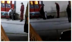 Bătrân bătut de paznici în curtea spitalului din Iaşi: 'L-au tras după colţ şi l-au bătut continuu'