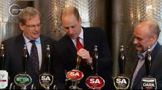 Prinţul William a inaugurat o fabrică de bere în Marea Britanie (Video)