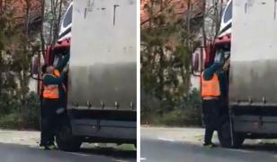 Un şofer şi-a măsurat camionul cu ruleta, la intrare în Timişoara, şi a luat decizia corectă