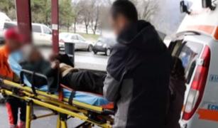 Bătrân din Braşov, salvat in extremis de doi jandarmi. Se împiedicase de şina de cale ferată