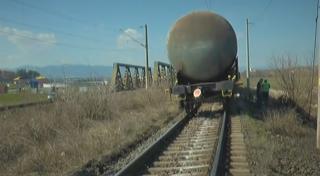 Tren marfar deraiat în Brașov, la viteza de 30 de kilometri pe oră