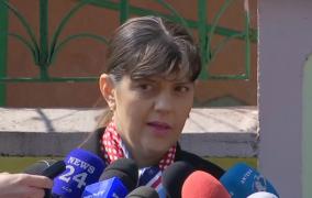 Reacția Laurei Codruța Kovesi după ieșirea de la Secția 18 de Poliție