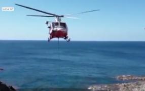 Vacă salvată cu elicopterul, în Sardinia