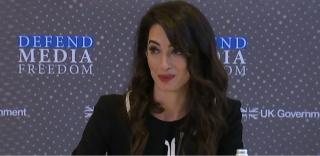 Amal Clooney, misiune pentru apărarea presei