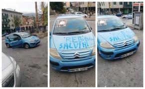 Un român din Italia i-a făcut cadou maşina ministrului Salvini (Video)