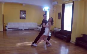 Valentin Butnaru și Olivia Păunescu au luat lecții de dans de la un profesionist (Video)