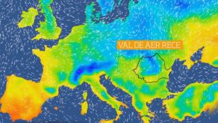 Nucleul ciclonic aduce ploi și vreme rece până la mijlocul săptămânii viitoare în România