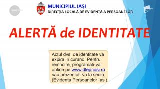 Programul Alertă de Identitate, lansat la Iași, pentru cei care schimbă buletinele