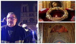 Eroul de la Notre Dame. El este părintele Fournier, omul care a scos din flăcări Coroana cu Spini (video)