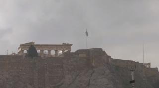 Furtună înfricoşătoare în capitala Greciei, Atena