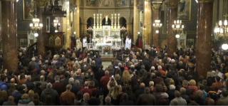 Catolicii sărbătoresc Paștele. Imagini de la slujba de Înviere