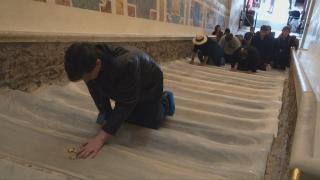 Scara pe care ar fi pășit Iisus înainte de răstignire, deschisă publicului, după 300 de ani