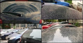 Nor de praf saharian deasupra României. Praful roşiatic a acoperit maşinile din Bucureşti (Video)