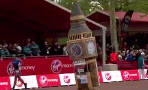 Maratonist încurcat pe ultima sută de metri, la maratonul Londrei
