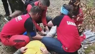 Un bărbat s-a ales cu o fractură de tibie, pe o potecă nesigură din Bușteni