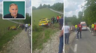 Titi Aur, accident la Raliul Argeșului. Mașina sa a ieșit din decor
