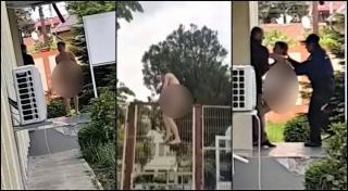 Un bărbat complet dezbrăcat sare gardul şi intră în curtea unei şcoli din Ferentari (Video)