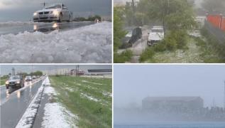 Furtună cu grindină în Dâmbovița și ceață pe litoral. De marți, se întorc ploile (Video)