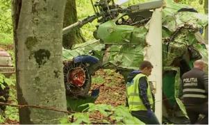 Hoții au furat roțile elicopterului prăbușit la Săpânța