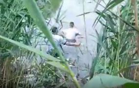 Femeie salvată de la înec din Lacul Fundeni, de către doi polițiști