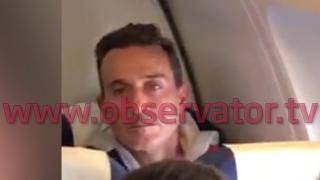 Video exclusiv cu Radu Mazăre, în avionul care-l aduce la Bucureşti