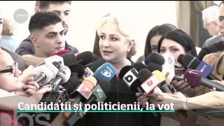 Politicienii și candidații au stat la cozi la vot la alegerile europarlamentare