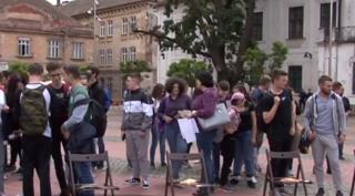 Centrul Timişoarei a fost scena unui spectacol de lectură