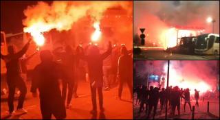 Scene incredibile în miez de noapte. Ultraşii lui Dinamo au luat cu asalt hotelul lui Negoiţă (Video)