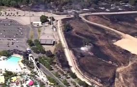 Parcuri de distracție evacuate în California, după un incendiu de vegetație