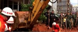 Alunecare de teren, de proporţii catastrofale, filmată în China (Video)