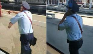 'Naşul' unui tren Săgeata Albastră, uitat de mecanic pe peronul Gării de Nord