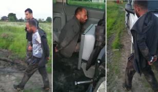 Deținutul evadat din Găești, prins și pus pe jos în duba poliției: ”Nu te mai miști de-acolo, da?” (Video)
