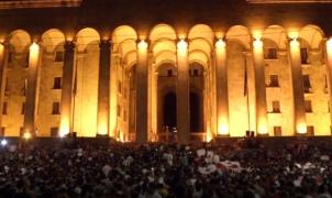 Preşedintele Parlamentului Georgiei a demisiona. 240 de oameni au fost răniţi în confruntări (Video)