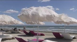 Plajele amenajate din Mamaia au succes la turiști
