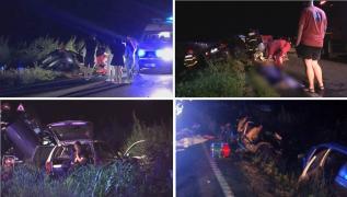 Imaginile dezastrului din Vaslui. Cinci tineri au pierit în accidentul cu 3 mașini (Video)