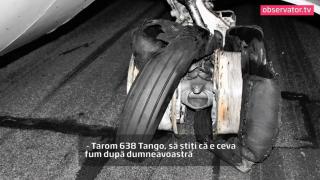 Înregistrarea audio cu discuţia dintre pilotulul avionului Tarom şi turnul de control: 'Aţi avut explozie!'