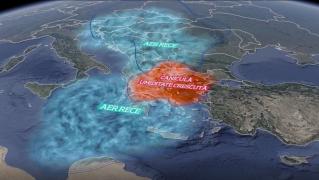 Animație grafică: cum s-a format ciclonul care a provocat dezastrul de la Halkidiki, din Grecia