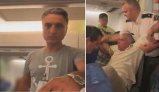 Bărbatul care amenința pasagerii în scandalul din avion, pe Otopeni, încă nu a fost, oficial, identificat