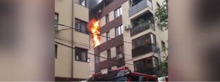 Un ventilator uitat pornit a produs un incendiu de proporţii în Bucureşti