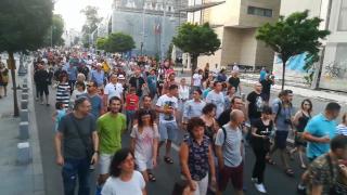 Protest masiv în București, după crimele de la Caracal. ”Demisia”, strigă manifestanții (Video)