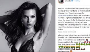 Milioane de like-uri, după ce Emily Ratajkowski a pozat neepilată