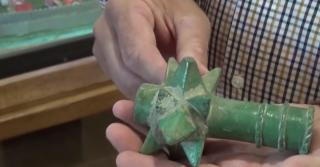 Un buzdugan din vremea lui Mircea cel Bătrân, găsit în apropierea Bistriţei