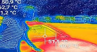România se topește. 77 de grade Celsius, înregistrate în București cu o cameră cu termoviziune