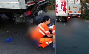 Primele imagini de la tragedia din Arad. Copil și o tânără, spulberați pe trecere, de un TIR (Video)
