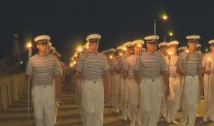 Ziua Marinei, încheiată cu retragerea cu torțe a trupelor, la Constanța