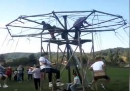 Distracţie ca pe vremea străbunilor în localitatea băcăuană Berzunţi