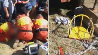 Fetița din Mureș a căzut de la 3 metri înălțime din carusel, după ce lanțul leagănului s-a rupt