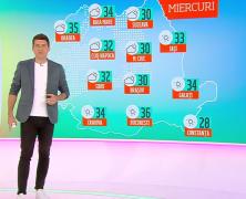 Meteo 28 august 2019. Temperaturi maxime de până la 37 de grade Celsius