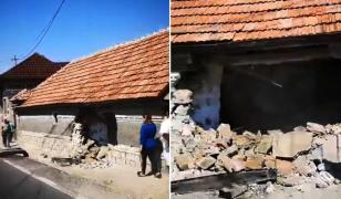 Accident spectaculos pe DN 1, după ce un şofer a intrat cu maşina într-o casă